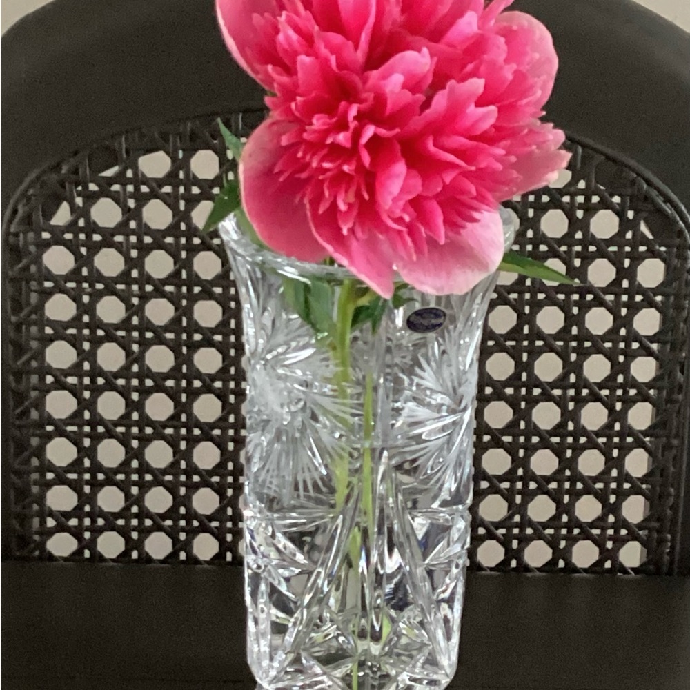 Bohemia Hand Cut Lead Crystal Vase
